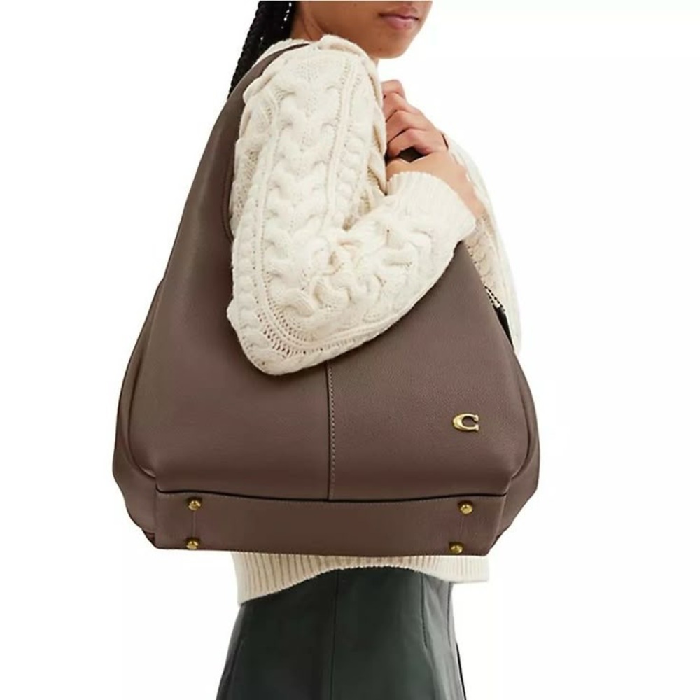 Coach Large Lana Shoulder Bag - Dark Stone